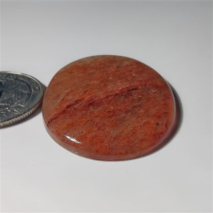 Strawberry Quartz gemstone cabochon - natural crystal healing stone for jewelry making by SemiPreciousCabs