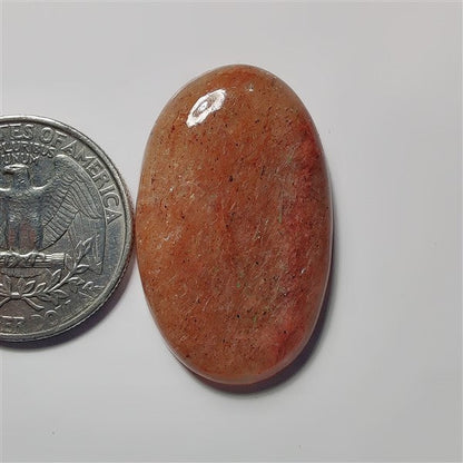 Strawberry Quartz gemstone cabochon - natural crystal healing stone for jewelry making by SemiPreciousCabs