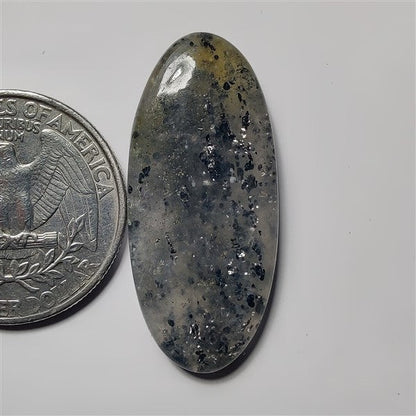 Mid Night Quartz gemstone cabochon - natural crystal healing stone for jewelry making by SemiPreciousCabs