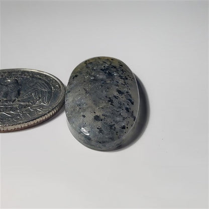 Mid Night Quartz gemstone cabochon - natural crystal healing stone for jewelry making by SemiPreciousCabs