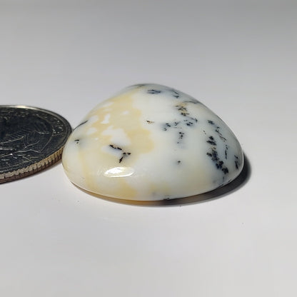 Dendritic Agate gemstone cabochon - natural crystal healing stone for jewelry making by SemiPreciousCabs
