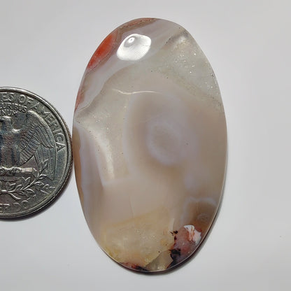 Botswana Agate gemstone cabochon - natural crystal healing stone for jewelry making by SemiPreciousCabs