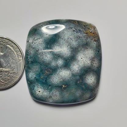 Ocean Jasper gemstone cabochon - natural crystal healing stone for jewelry making by SemiPreciousCabs