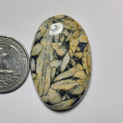Pinolith Jasper gemstone cabochon - natural crystal healing stone for jewelry making by SemiPreciousCabs