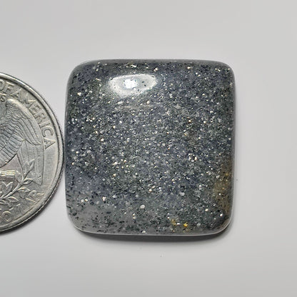 Mid Night Quartz gemstone cabochon - natural crystal healing stone for jewelry making by SemiPreciousCabs