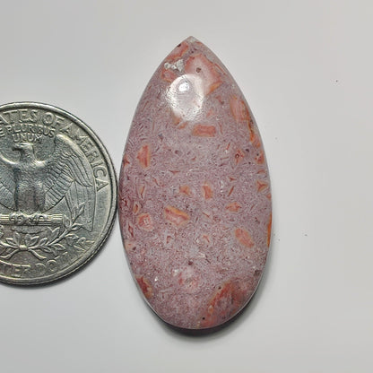 Leopard Skin Jasper gemstone cabochon - natural crystal healing stone for jewelry making by SemiPreciousCabs