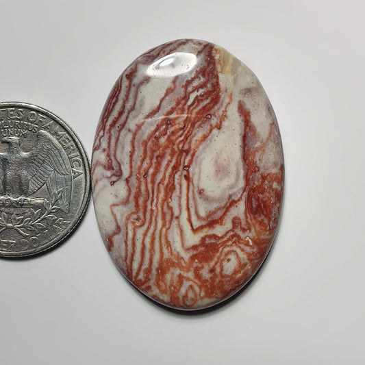 Brain Jasper gemstone cabochon - natural crystal healing stone for jewelry making by SemiPreciousCabs