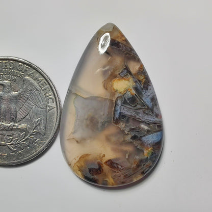 Turkish Stick Agate gemstone cabochon - natural crystal healing stone for jewelry making by SemiPreciousCabs