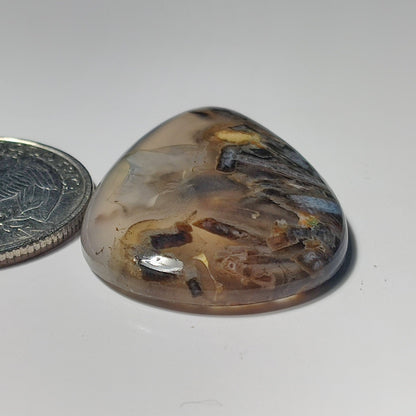 Turkish Stick Agate gemstone cabochon - natural crystal healing stone for jewelry making by SemiPreciousCabs