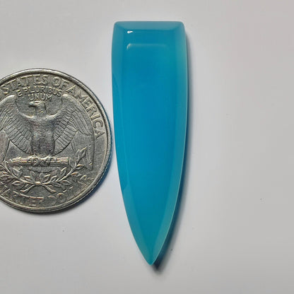 Chalcedony gemstone cabochon - natural crystal healing stone for jewelry making by SemiPreciousCabs