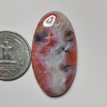 Botswana Agate gemstone cabochon - natural crystal healing stone for jewelry making by SemiPreciousCabs
