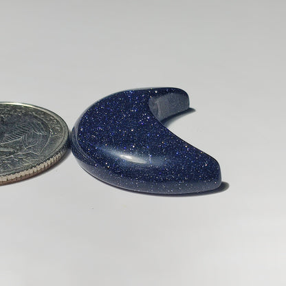 Blue Gold Stone gemstone cabochon - natural crystal healing stone for jewelry making by SemiPreciousCabs