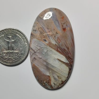 Turkish Stick Agate gemstone cabochon - natural crystal healing stone for jewelry making by SemiPreciousCabs