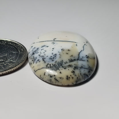 Dendritic Agate gemstone cabochon - natural crystal healing stone for jewelry making by SemiPreciousCabs