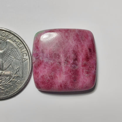 Ruby Zoisite gemstone cabochon - natural crystal healing stone for jewelry making by SemiPreciousCabs
