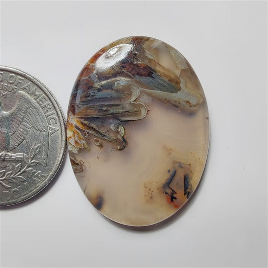 Turkish Stick Agate gemstone cabochon - natural crystal healing stone for jewelry making by SemiPreciousCabs