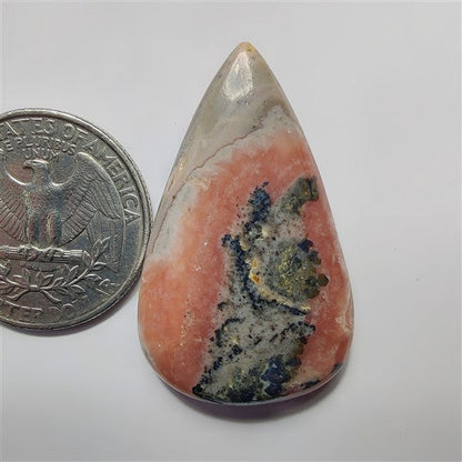 Rhodocrhosite gemstone cabochon - natural crystal healing stone for jewelry making by SemiPreciousCabs