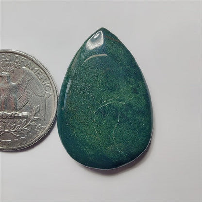 Blood Stone gemstone cabochon - natural crystal healing stone for jewelry making by SemiPreciousCabs
