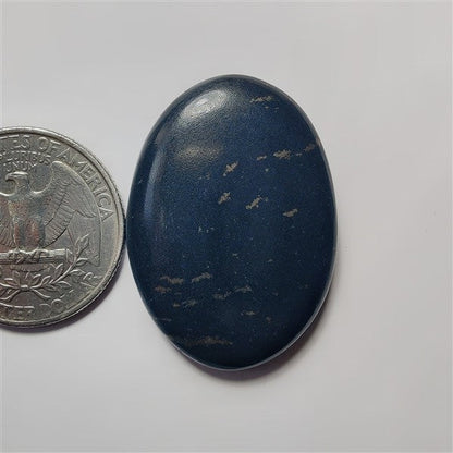Black Dot Agate gemstone cabochon - natural crystal healing stone for jewelry making by SemiPreciousCabs
