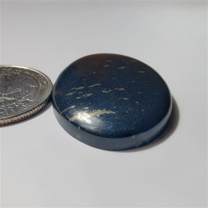 Black Dot Agate gemstone cabochon - natural crystal healing stone for jewelry making by SemiPreciousCabs