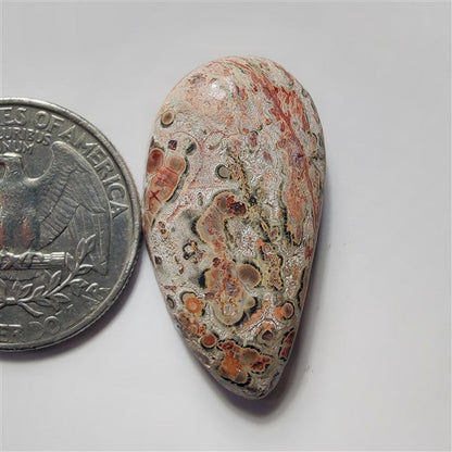 Leopard Skin Jasper gemstone cabochon - natural crystal healing stone for jewelry making by SemiPreciousCabs