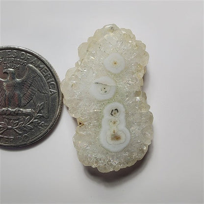 Solar Quartz gemstone cabochon - natural crystal healing stone for jewelry making by SemiPreciousCabs