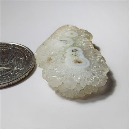 Solar Quartz gemstone cabochon - natural crystal healing stone for jewelry making by SemiPreciousCabs