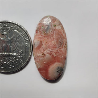 Rhodocrhosite gemstone cabochon - natural crystal healing stone for jewelry making by SemiPreciousCabs