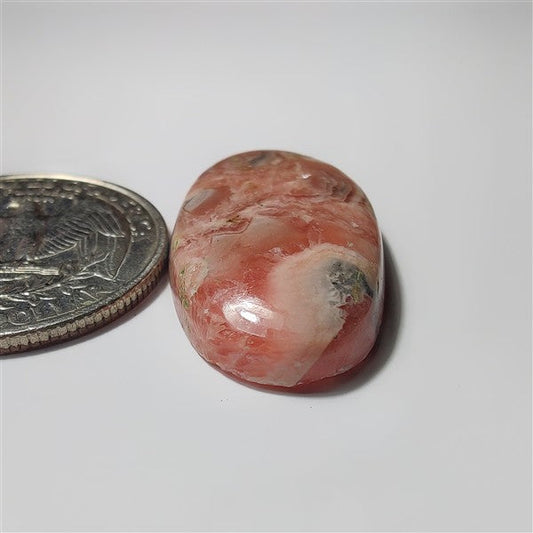 Rhodocrhosite gemstone cabochon - natural crystal healing stone for jewelry making by SemiPreciousCabs