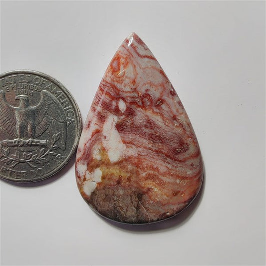 Rosetta Jasper gemstone cabochon - natural crystal healing stone for jewelry making by SemiPreciousCabs