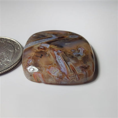 Turkish Stick Agate gemstone cabochon - natural crystal healing stone for jewelry making by SemiPreciousCabs