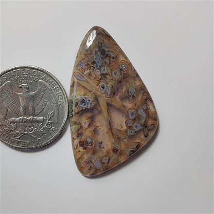 Turkish Stick Agate gemstone cabochon - natural crystal healing stone for jewelry making by SemiPreciousCabs