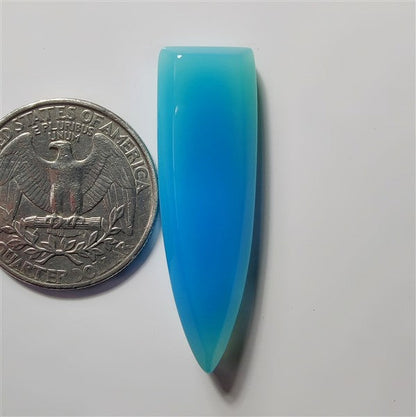 Chalcedony gemstone cabochon - natural crystal healing stone for jewelry making by SemiPreciousCabs