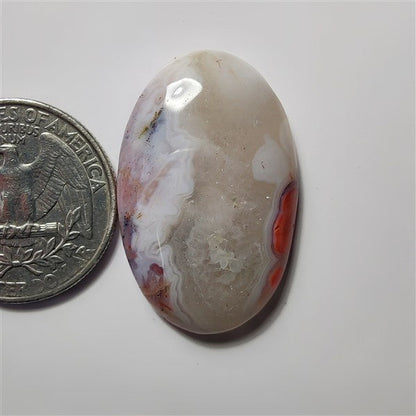 Botswana Agate gemstone cabochon - natural crystal healing stone for jewelry making by SemiPreciousCabs