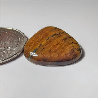 Tiger Eye gemstone cabochon - natural crystal healing stone for jewelry making by SemiPreciousCabs