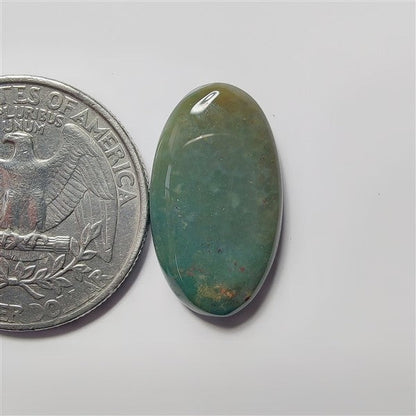 Blood Stone gemstone cabochon - natural crystal healing stone for jewelry making by SemiPreciousCabs