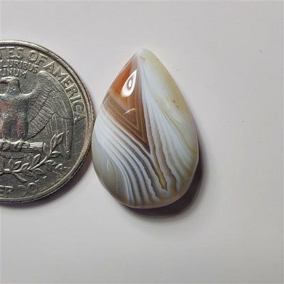Botswana Agate gemstone cabochon - natural crystal healing stone for jewelry making by SemiPreciousCabs
