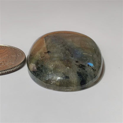 Labradorite gemstone cabochon - natural crystal healing stone for jewelry making by SemiPreciousCabs