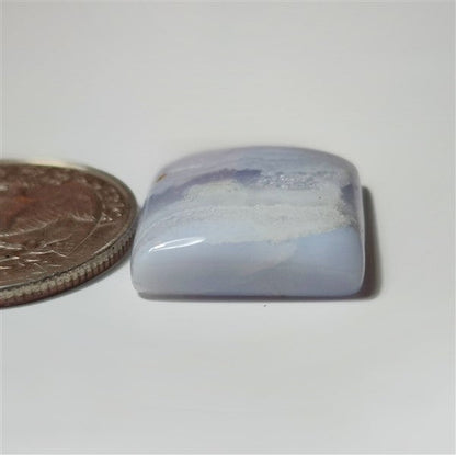 Blue Lace Agate gemstone cabochon - natural crystal healing stone for jewelry making by SemiPreciousCabs