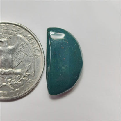 Blood Stone gemstone cabochon - natural crystal healing stone for jewelry making by SemiPreciousCabs