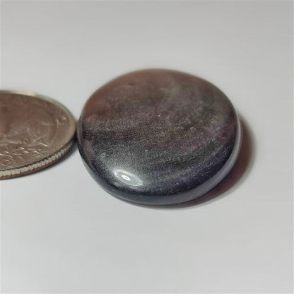 Silver Sheen Obsidian gemstone cabochon - natural crystal healing stone for jewelry making by SemiPreciousCabs