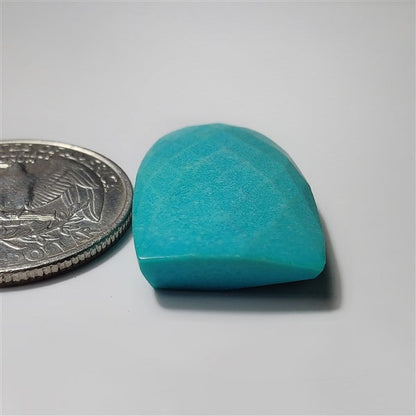 Rose Cut Arizona Turquoise gemstone cabochon - natural crystal healing stone for jewelry making by SemiPreciousCabs