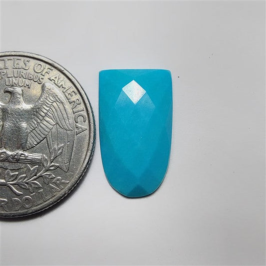 Rose Cut Arizona Turquoise gemstone cabochon - natural crystal healing stone for jewelry making by SemiPreciousCabs