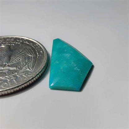 Rose Cut Arizona Turquoise gemstone cabochon - natural crystal healing stone for jewelry making by SemiPreciousCabs