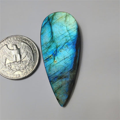 Labradorite gemstone cabochon - natural crystal healing stone for jewelry making by SemiPreciousCabs