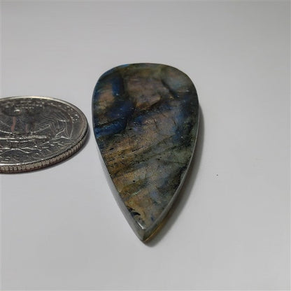 Labradorite gemstone cabochon - natural crystal healing stone for jewelry making by SemiPreciousCabs