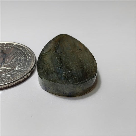 Labradorite gemstone cabochon - natural crystal healing stone for jewelry making by SemiPreciousCabs