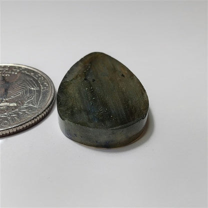 Labradorite gemstone cabochon - natural crystal healing stone for jewelry making by SemiPreciousCabs