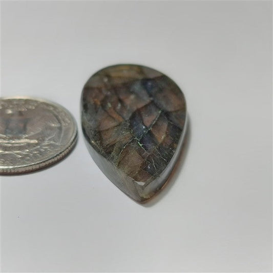 Labradorite gemstone cabochon - natural crystal healing stone for jewelry making by SemiPreciousCabs