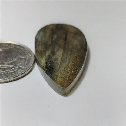 Labradorite gemstone cabochon - natural crystal healing stone for jewelry making by SemiPreciousCabs